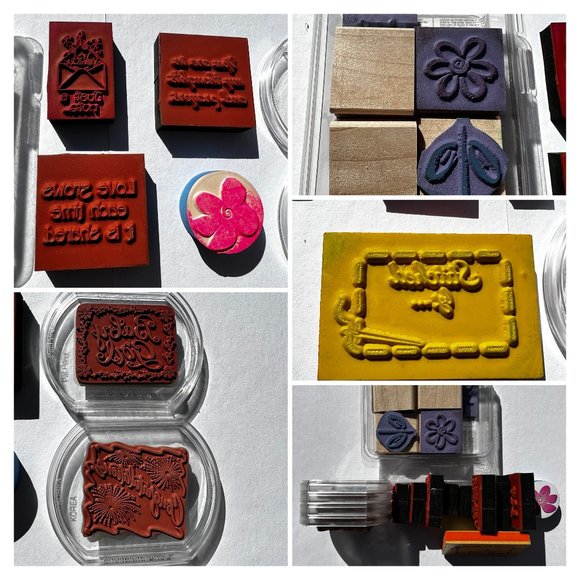 Rubber Stamps Doodles Stitched By Congratulations Sayings Hooray! Lot of 19 - Picture 14 of 15